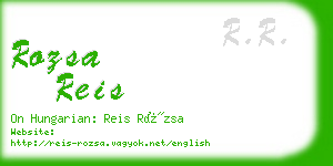 rozsa reis business card